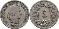 Schweiz 5 Rappen 1900 SS 8,00 EUR  zzgl. 15,00 EUR Versand