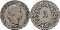 Schweiz 5 Rappen 1906 SS 9,00 EUR  zzgl. 15,00 EUR Versand