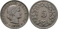 Schweiz 5 Rappen 1914 SS+ 42,00 EUR  zzgl. 11,70 EUR Versand
