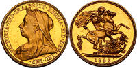 United Kingdom Gold sovereigns 1893 Proof Sovereign Victoria PP