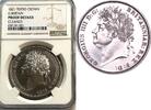 United Kingdom Crown Proof Crown Edge Tertio George IV -