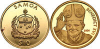 United Kingdom Modern gold coins 2006 Samoa 10 Dollars Benedict XVI 999%... 155,72 EUR  zzgl. 14,00 EUR Versand