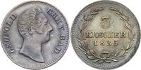BADEN-DURLACH 3 Kreuzer Karl Leopold Friedrich, 1830-1852. 3 Kreuzer 1835. -
