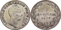 BADEN-DURLACH 6 Kreuzer Karl Leopold Friedrich, 1830-1852. 6 Kreuzer 1836. -