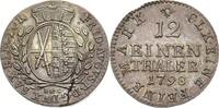 SACHSEN 1/12 Taler Friedrich August III./I., 1763-1827. 1/12 Taler 1798 IEC, Dresden. -