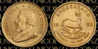 South Africa South Africa, Krugerrand Bust of Paul Kruger left, Springbok walking right divid 1 oz 1982 