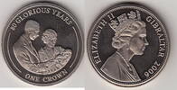 Gibraltar 1 Crown 80 GLORIOUS YEARS KM.1289 -