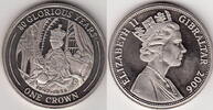 Gibraltar 1 Crown CORONATION JUBILEE KM.1296 -
