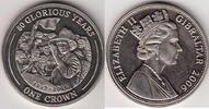 Gibraltar 1 Crown 80 GLORIOUS YEARS KM.NEW2 -
