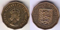 Jersey 3 Pence ELIZABETH II KM.27 -