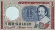 Netherlands M.48-1AA 10 Gulden(AV36.1A.1)(P.85) 1953 XF