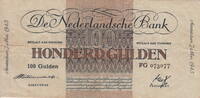Netherlands 100 Gulden(AV83-1B)(P.79) M.119-1A -
