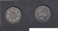 Gibraltar 50 Pence FLOWERS KM.17 -