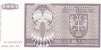 Bosnia-Herzegowina 100.000 Dinar P.141a -