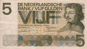 Netherlands 5 Gulden(AV18.1B)(P.90) M.23-1A -