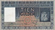 Netherlands 10 Gulden(AV29.1A)(P.49) M.40-1A -