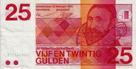 Netherlands 25 Gulden(AV56.1A)(P.92) M.84-1 -