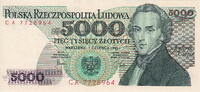 Poland 5.000 Zlotych P.150a -