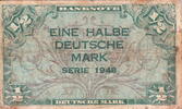 Germany Federal Rep. 1/2 Deutsche Mark P.1a -