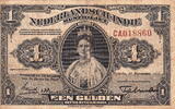 Netherlands Indies 1 Gulden (MEV.160A) P.100 -