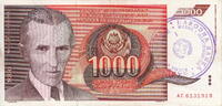 Bosnia-Herzegowina 1.000 Dinara P.2a -