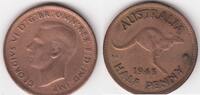 Australia 1/2 Penny GEORGIUS VI KM.41 -