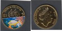 Fiji Isl. 1 Dollar ALBINO YELLOW FISH coloured KM.146 -