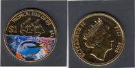 Fiji Isl. 1 Dollar DAMSEL FISH coloured KM.148 -