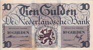 Netherlands 10 Gulden(AV34.1A)(P.74) 1945 LIEFTINCK M.45-1A unz-