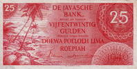Netherlands Indies 25 Gulden(MEV152) rare P.92 -