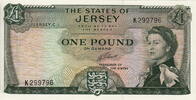 1 Pound 1963 Jersey P.8b unz