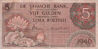Netherlands Indies 5 Gulden(MEV.149) P.88 -
