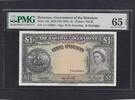 Bahamas 1 Pound PMG 65 1954 P.15b unz