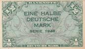 Germany Federal Rep. 1/2 Deutsche Mark P.1a -