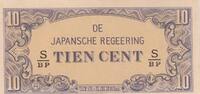 Netherlands Indies 10 Cent (MEV.202B) P.121c.. -