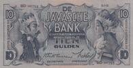 Netherlands Indies 10 Gulden Low Number(Mevius141b) P.79b. -