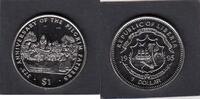 Liberia 1 DOLLAR PILGRIM FATHERS THANKSGIVING KM.168 -