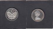 New Zealand 10 Cent MAORI MASK KM.41.1, -