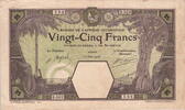 French West Africa 25 Francs 1926 P.7Bc F-VF