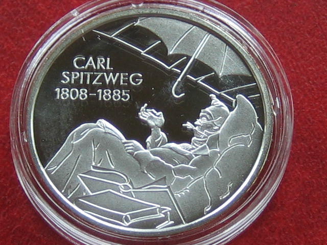 10 Euro 2008 BRD BRD 10 Euro 2008 Carl Spitzweg PP Proof Spiegelglanz