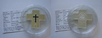 Liberia 10 Dollars Papst Vatikan mit Swarovski Zum Tod Johannes Paul II.
