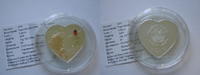 Liberia 10 Dollars Papst Vatikan mit Swarovski Memorium Johannes Paul II.