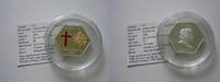 Cook Islands 5 Dollars Papst Benedikt Vatikan mit Swarovski Benedikt XVI.
