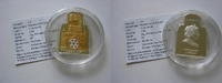Cook Islands 5 Dollars Papst Benedikt Vatikan mit Swarovski Papstbesuch in Spanien