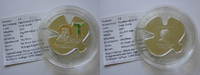 Cook Islands 5 Dollars Papst Benedikt Vatikan mit Swarovski Papstbesuch in Assisi