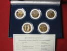 USA USA State Quarters 2001 Gold plated 5 x 25 Cents 2001 vz-unc