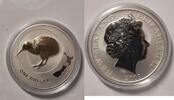 Neuseeland One Dollar Neuseeland Kiwi 2009 Gildet. 1 Unze -