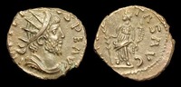 ROMAN IMPERIAL AN-JQFW - Contemporary Forgery of TETRICUS I AE Antoninianus, ca.280-90s, ca.16m