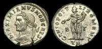 ROMAN IMPERIAL LT-KQFT - GALERIUS CAESAR AE Tin Follis, ca.296-7AD, ca.25mm, ca.11.4g.