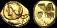 GREEK - ASIA-MINOR CE-PJQW - ASIA MINOR - MYSIA, Kyzikos Electrum Hekte, ca.500-450BC.